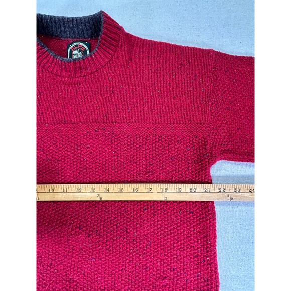 Vintage ALPS Men's Medium Rugged Outdoors Wool Sweater Lodge Ski Wear Crewneck - Picture 3 of 5